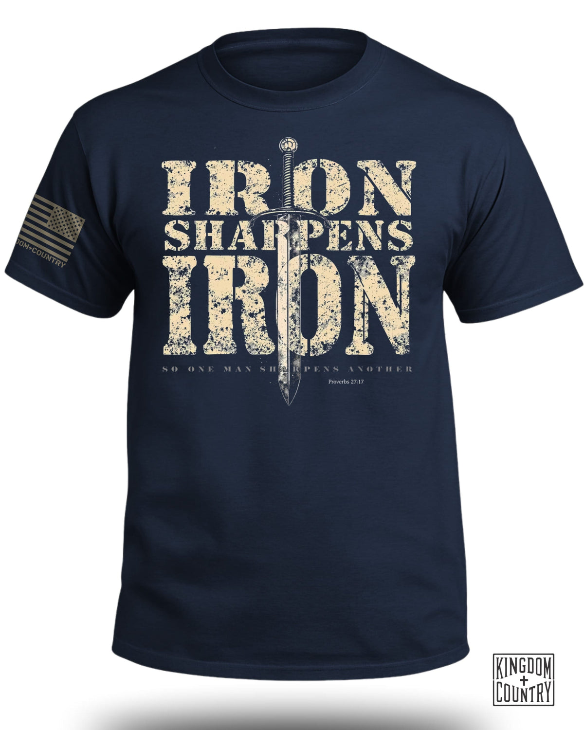 Iron Sharpens Iron Proverbs 27:17 T-Shirt