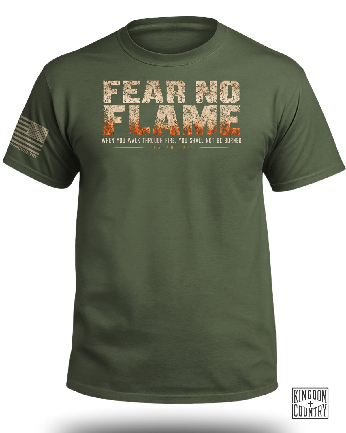 Fear No Flame Isaiah 43:2 T-Shirt