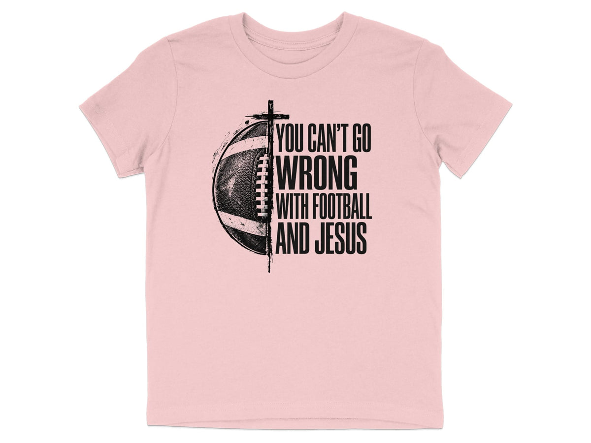 Football And Jesus Youth T-Shirt