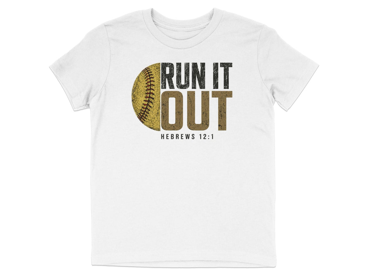 Run It Out Softball Youth T-Shirt
