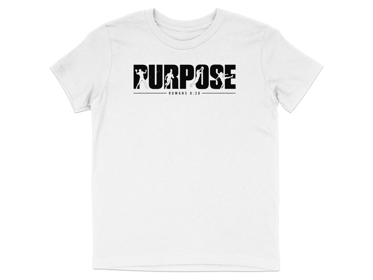 Romans 8:28 Football Youth T-Shirt