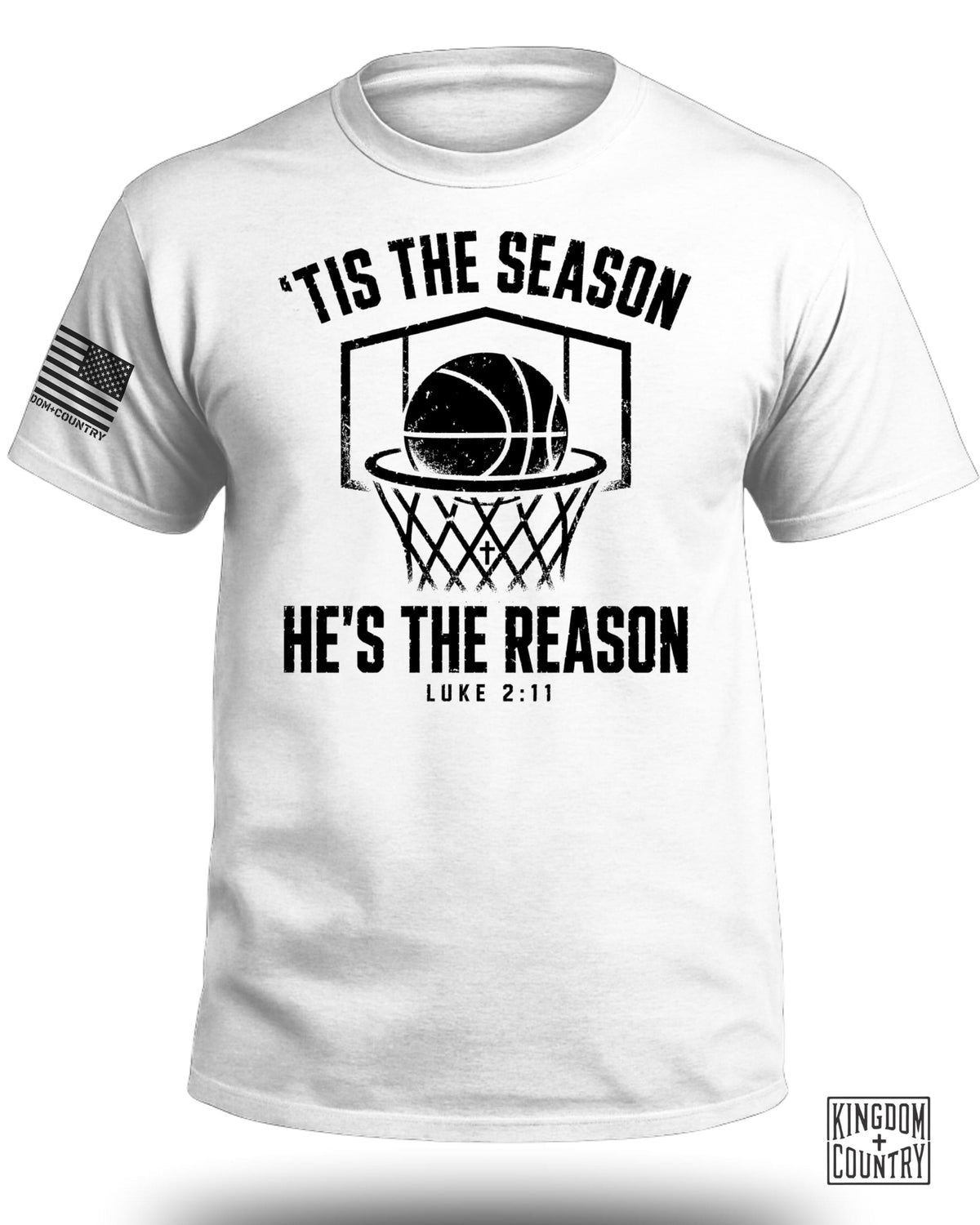 'Tis The Season He's The Reason - Basketball T-Shirt