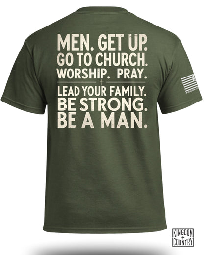 Men Get Up T-Shirt