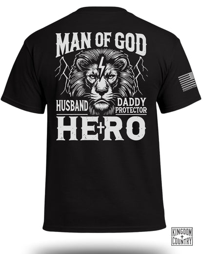 Man Of God Husband Daddy Hero T-Shirt