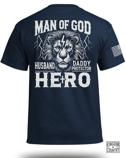 Man Of God Husband Daddy Hero T-Shirt