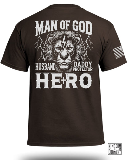 Man Of God Husband Daddy Hero T-Shirt