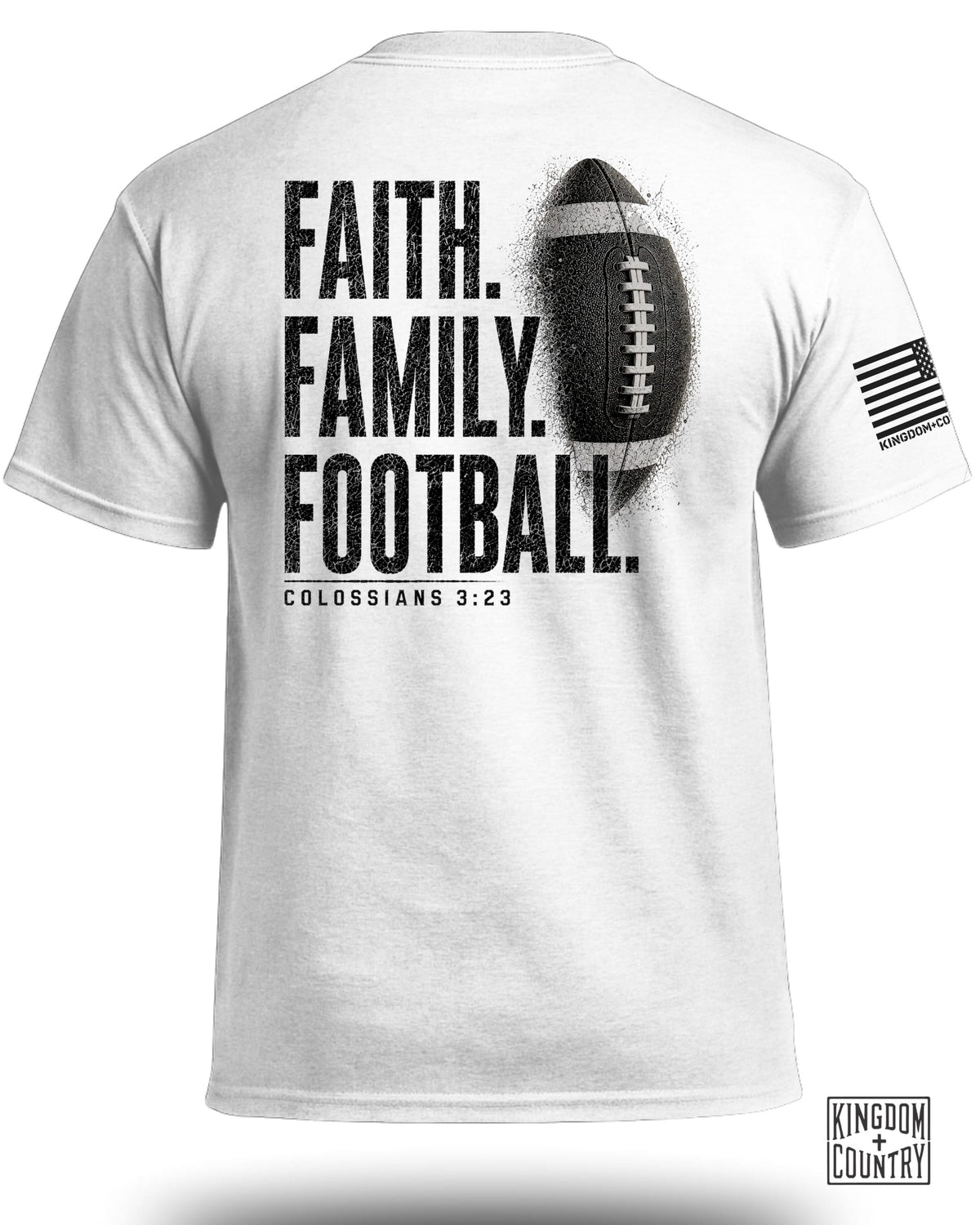 Faith Family Football T-Shirt