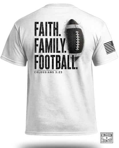 Faith Family Football T-Shirt