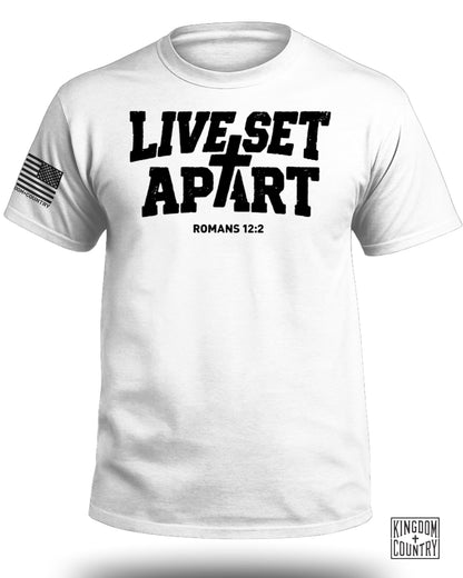 Live Set Apart Romans 12:2 T-Shirt