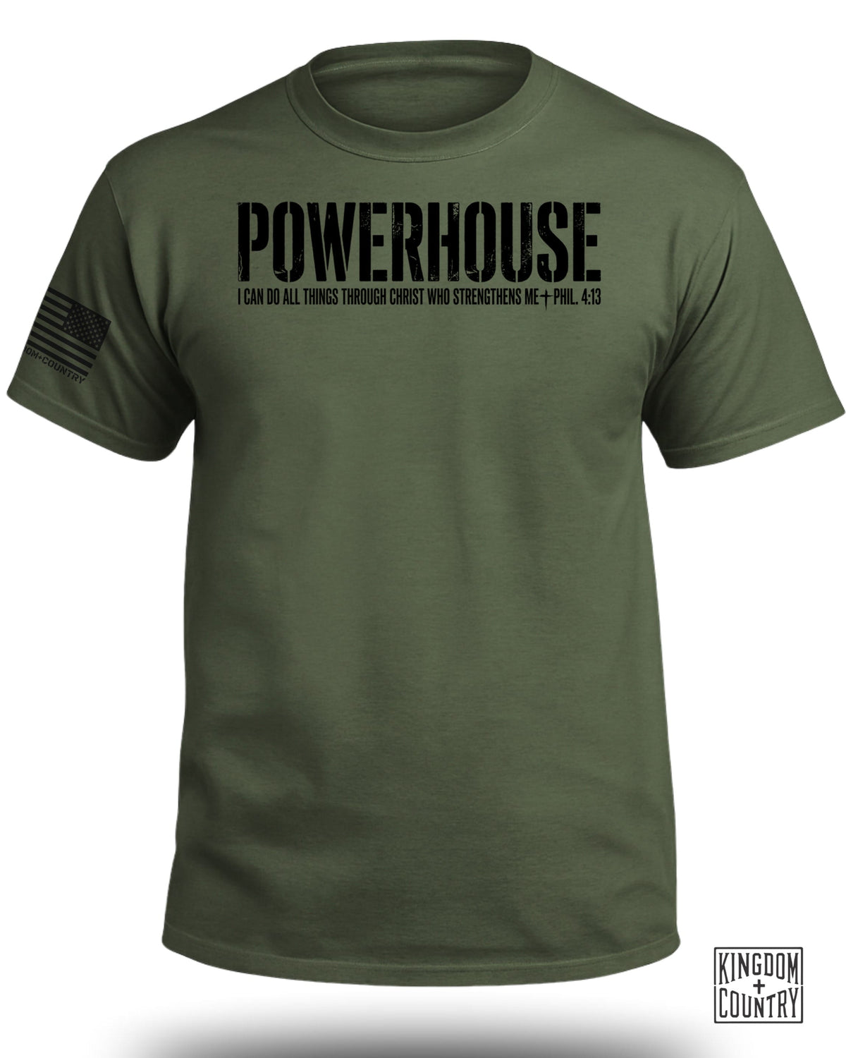 POWERHOUSE Phil 4:13 Christian T-Shirt