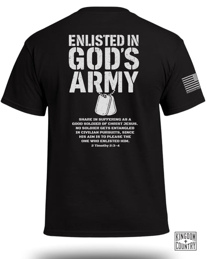 Enlisted In God's Army T-Shirt