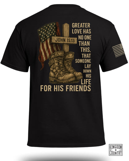 Patriotic John 15 13 T-Shirt