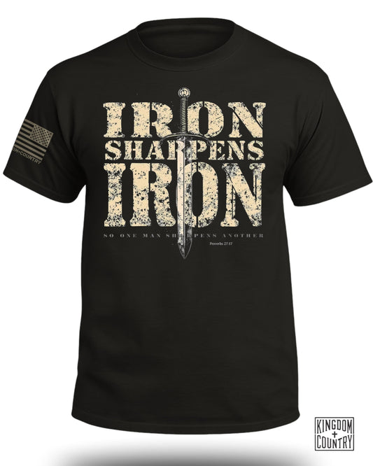 Iron Sharpens Iron Proverbs 27:17 T-Shirt