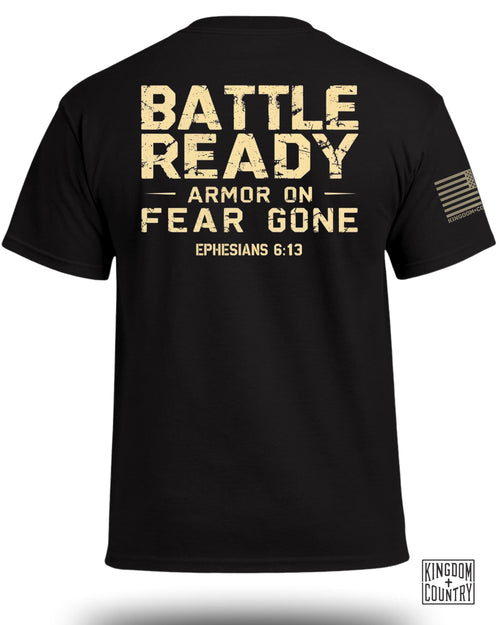 Battle Ready Armor On Fear Gone T-Shirt