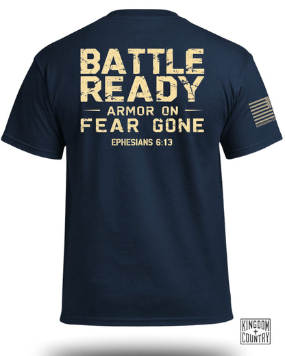 Battle Ready Armor On Fear Gone T-Shirt