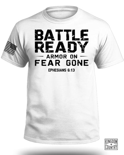 Battle Ready Armor On Fear Gone T-Shirt