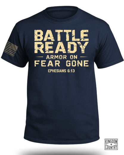 Battle Ready Armor On Fear Gone T-Shirt