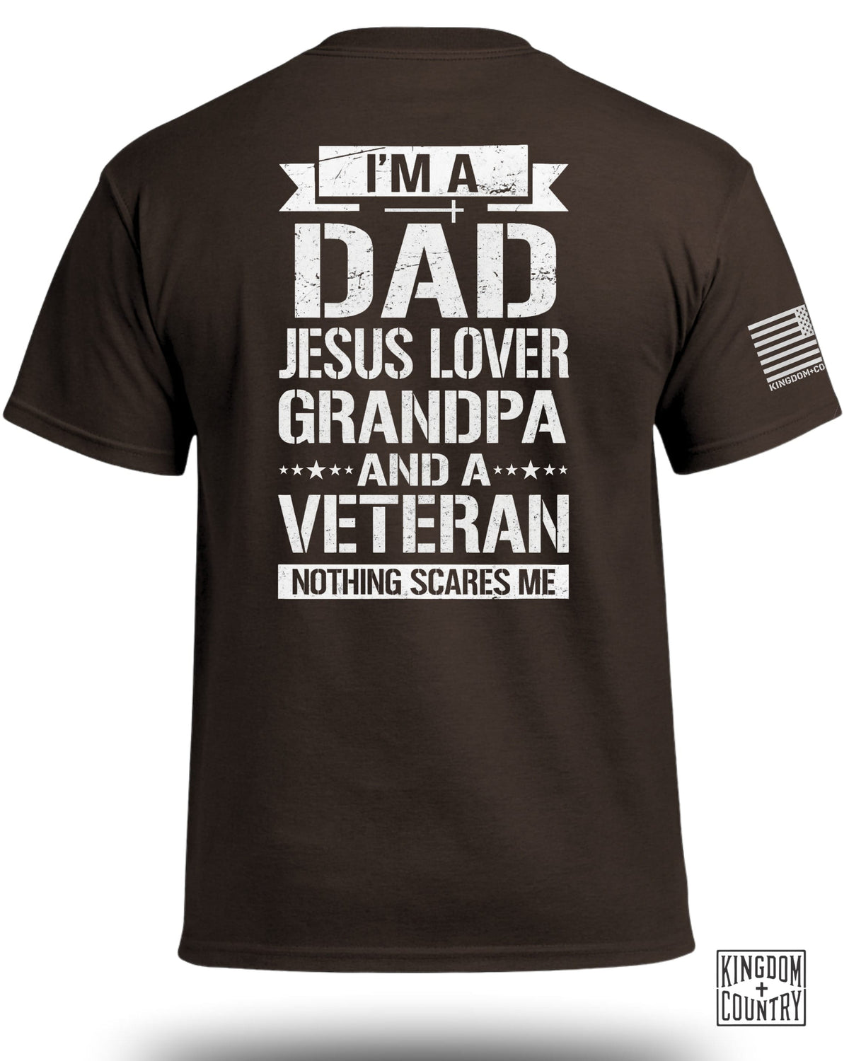 I am A Dad-Jesus Lover-Grandpa-Veteran T-Shirt