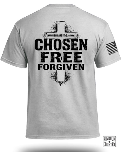 Chosen-Free-Forgiven Romans 8:1-2 T-Shirt