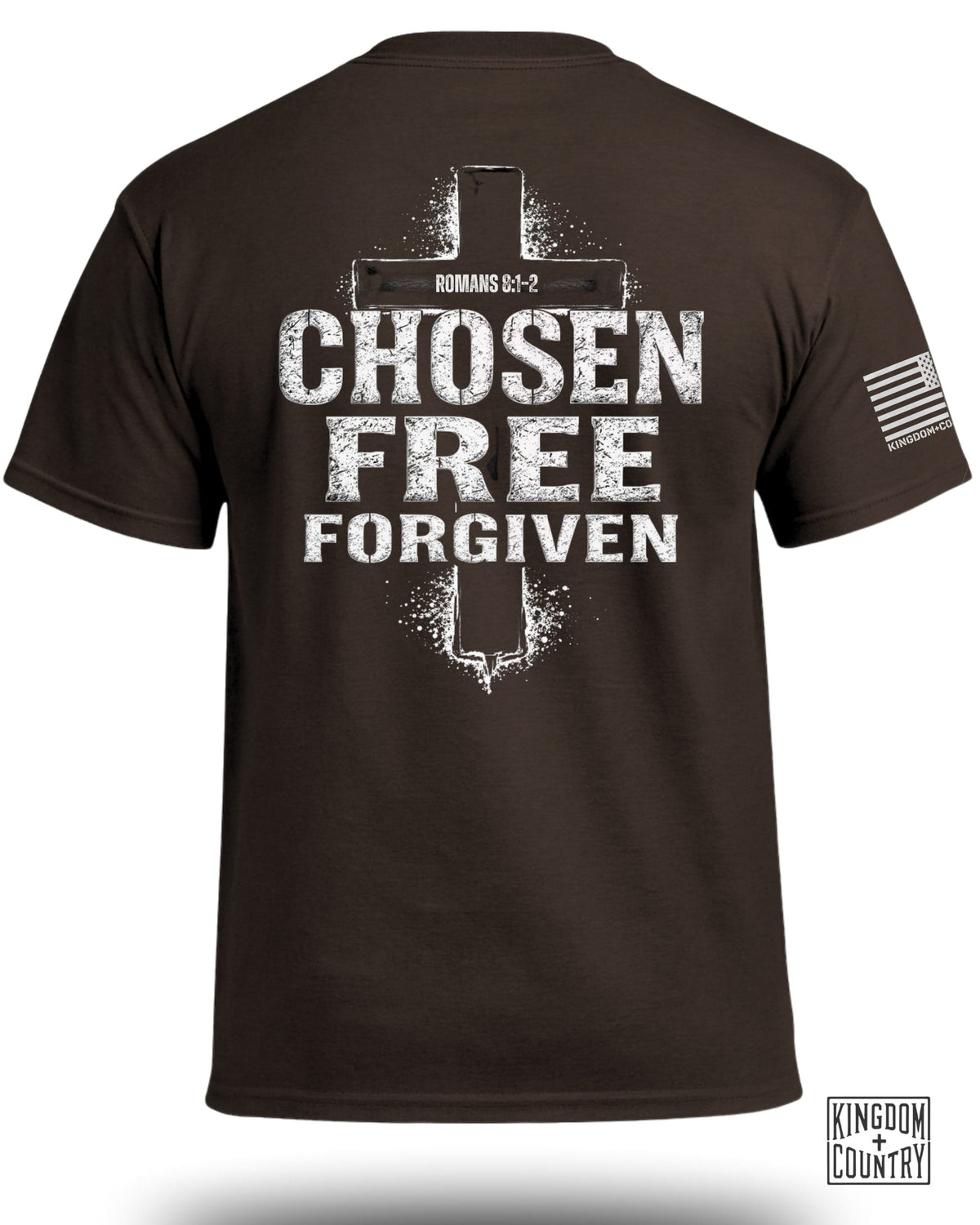 Chosen-Free-Forgiven Romans 8:1-2 T-Shirt