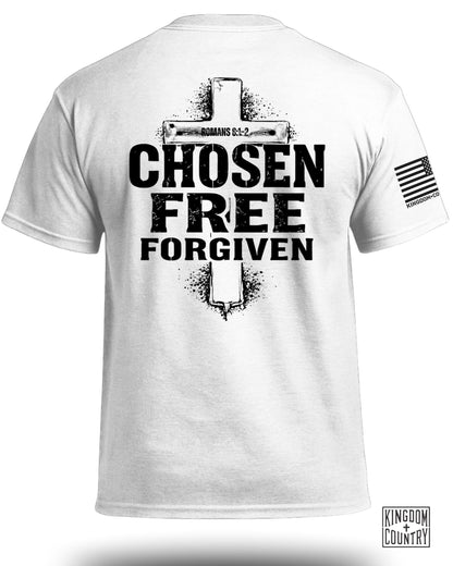 Chosen-Free-Forgiven Romans 8:1-2 T-Shirt