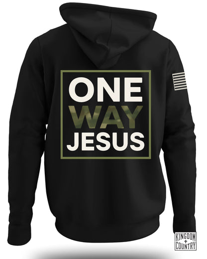 One Way Jesus Camo Hoodie