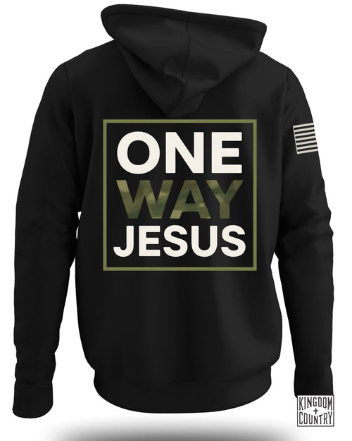 One Way Jesus Camo Hoodie
