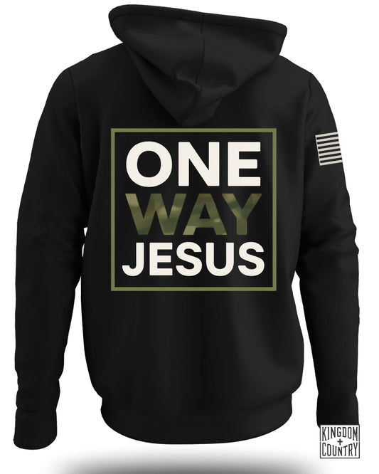 One Way Jesus Camo Hoodie