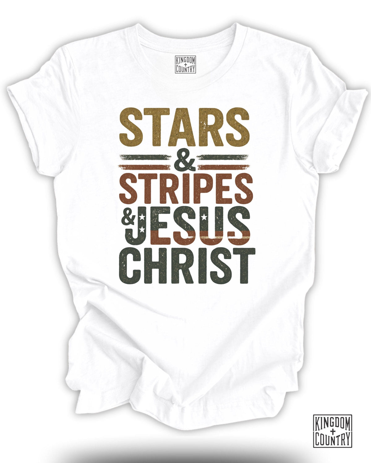 Stars Stripes Jesus Christ T-Shirt