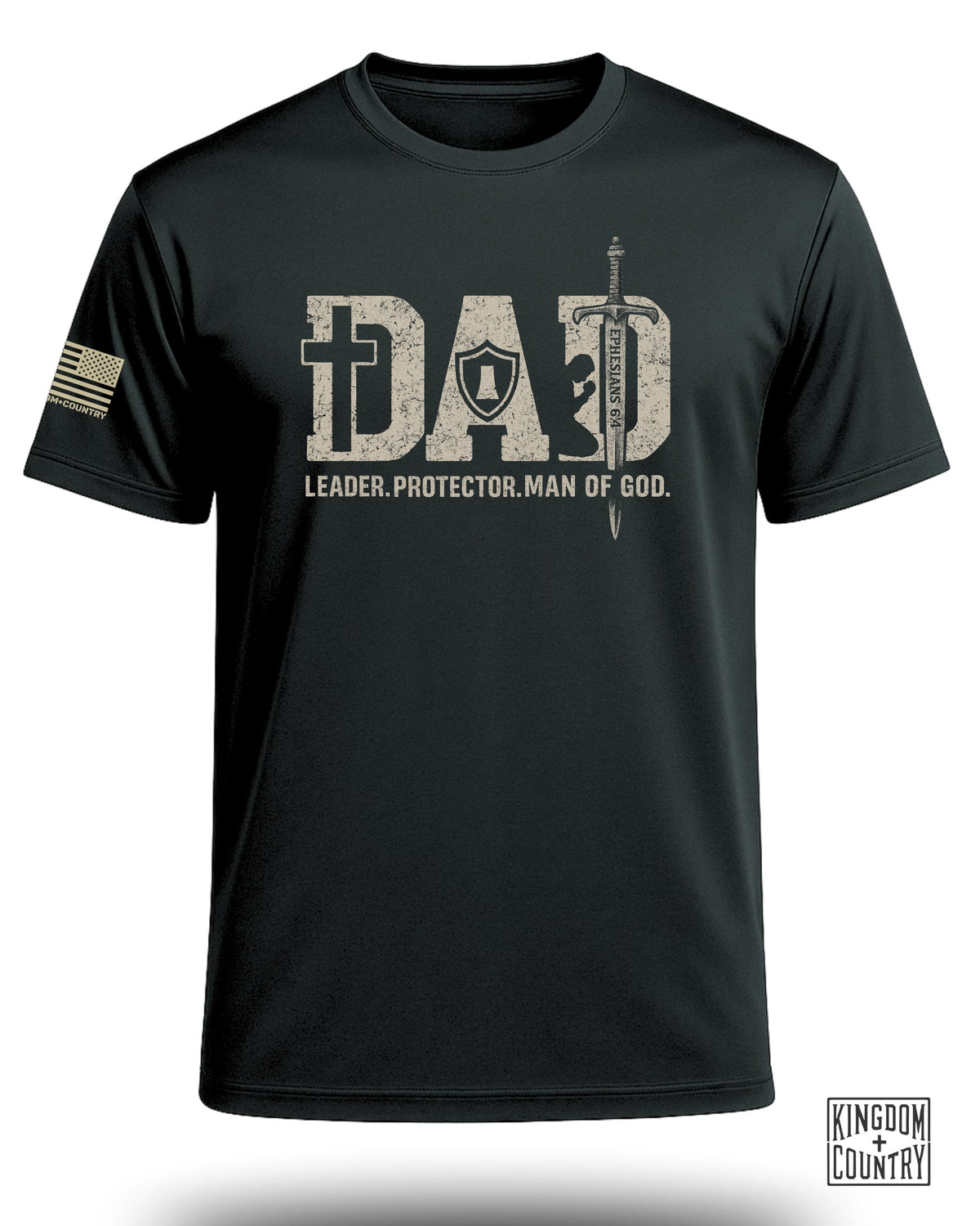 Dad: Leader, Protector, Man of God Performance Shirt