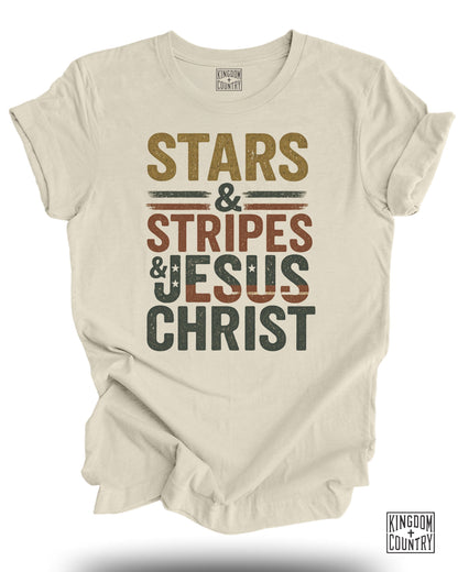Stars Stripes Jesus Christ T-Shirt