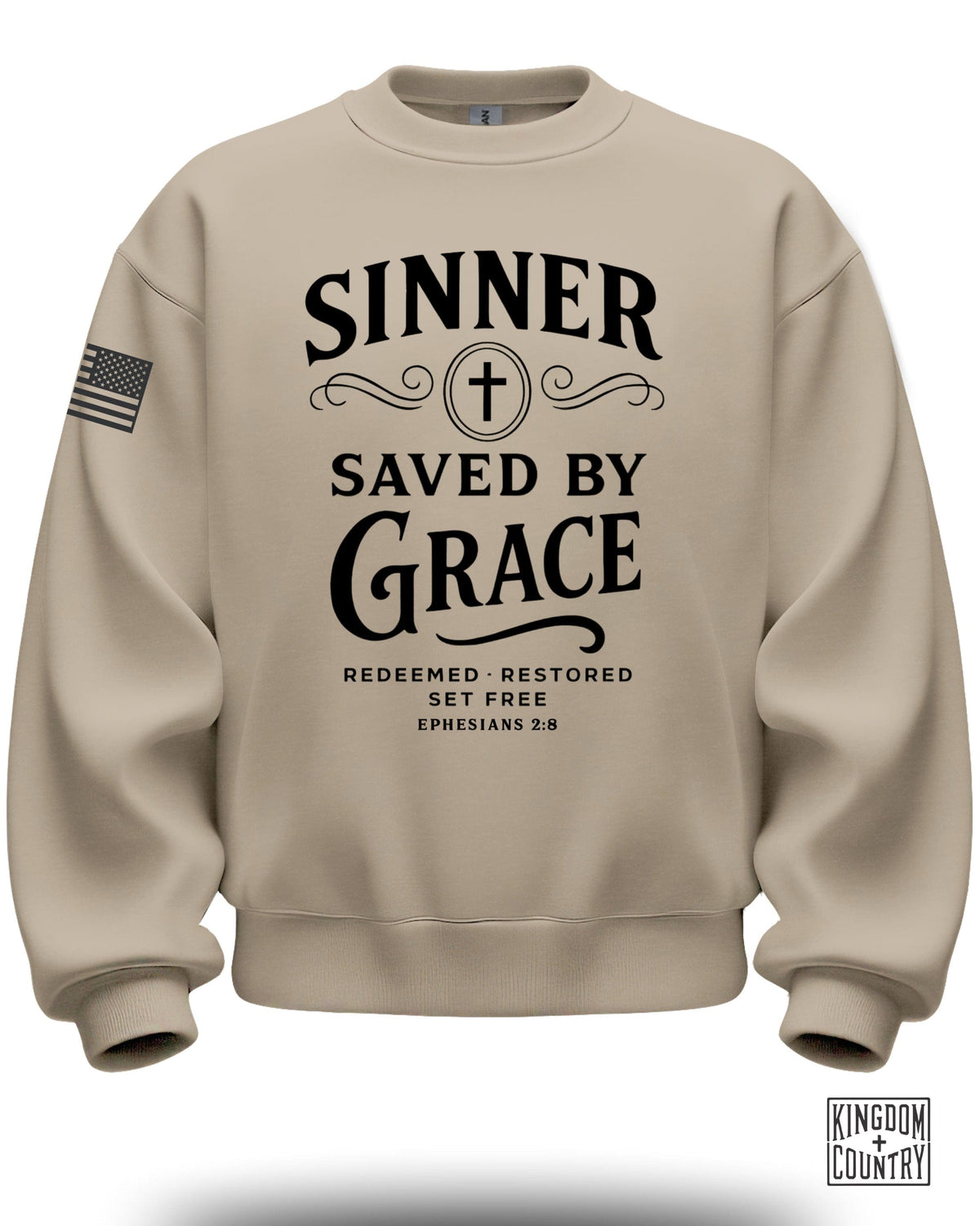 Sinner Saved By Grace Crewneck