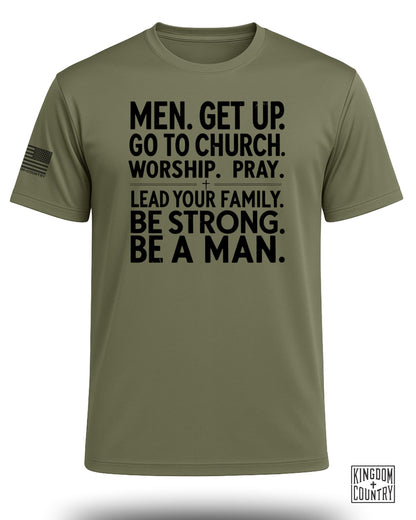 Be A Man Christian Performance Shirt
