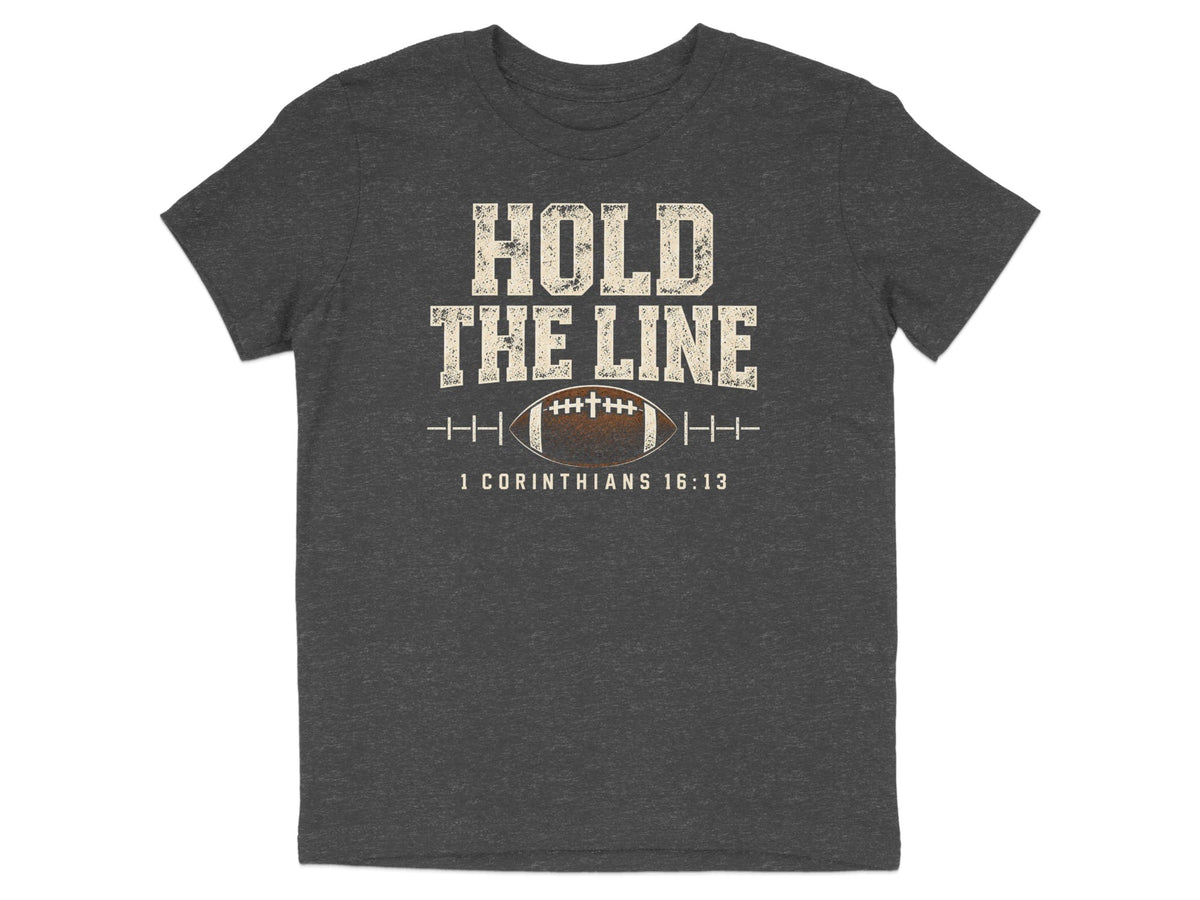 Hold The Line Football Youth T-Shirt