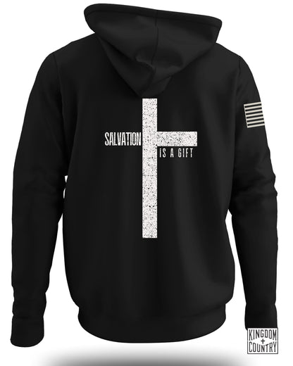 Salvation is a Gift Cross Hoodie
