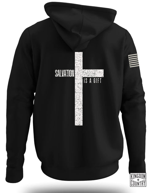 Salvation is a Gift Cross Hoodie