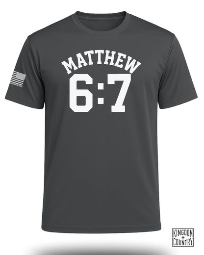 Matthew 6:7 Performance Shirt