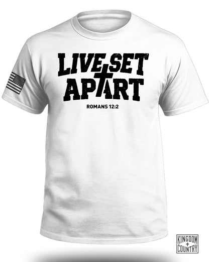Live Set Apart Romans 12:2 T-Shirt
