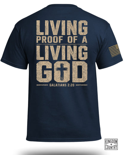 Living Proof Of A Living God Galatians 2:20 T-Shirt