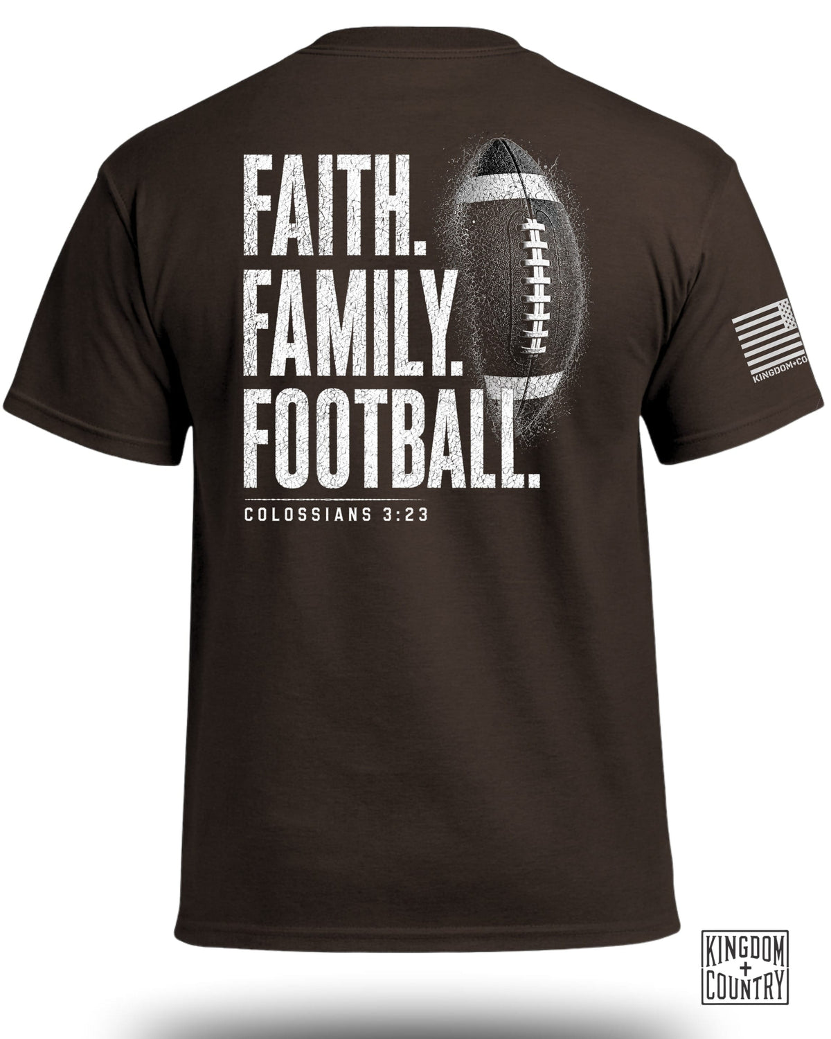 Faith Family Football T-Shirt