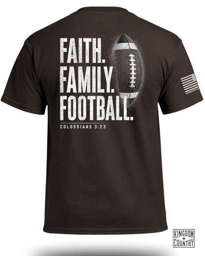 Faith Family Football T-Shirt