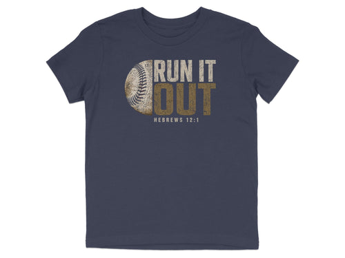 Run It Out Baseball Youth T-Shirt