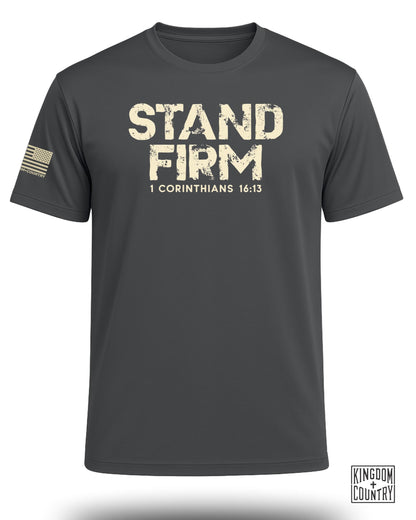 Stand Firm 1 Corinthians 16:13 Performance Shirt