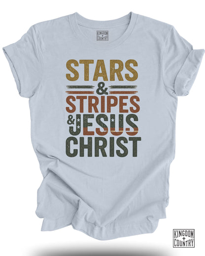 Stars Stripes Jesus Christ T-Shirt