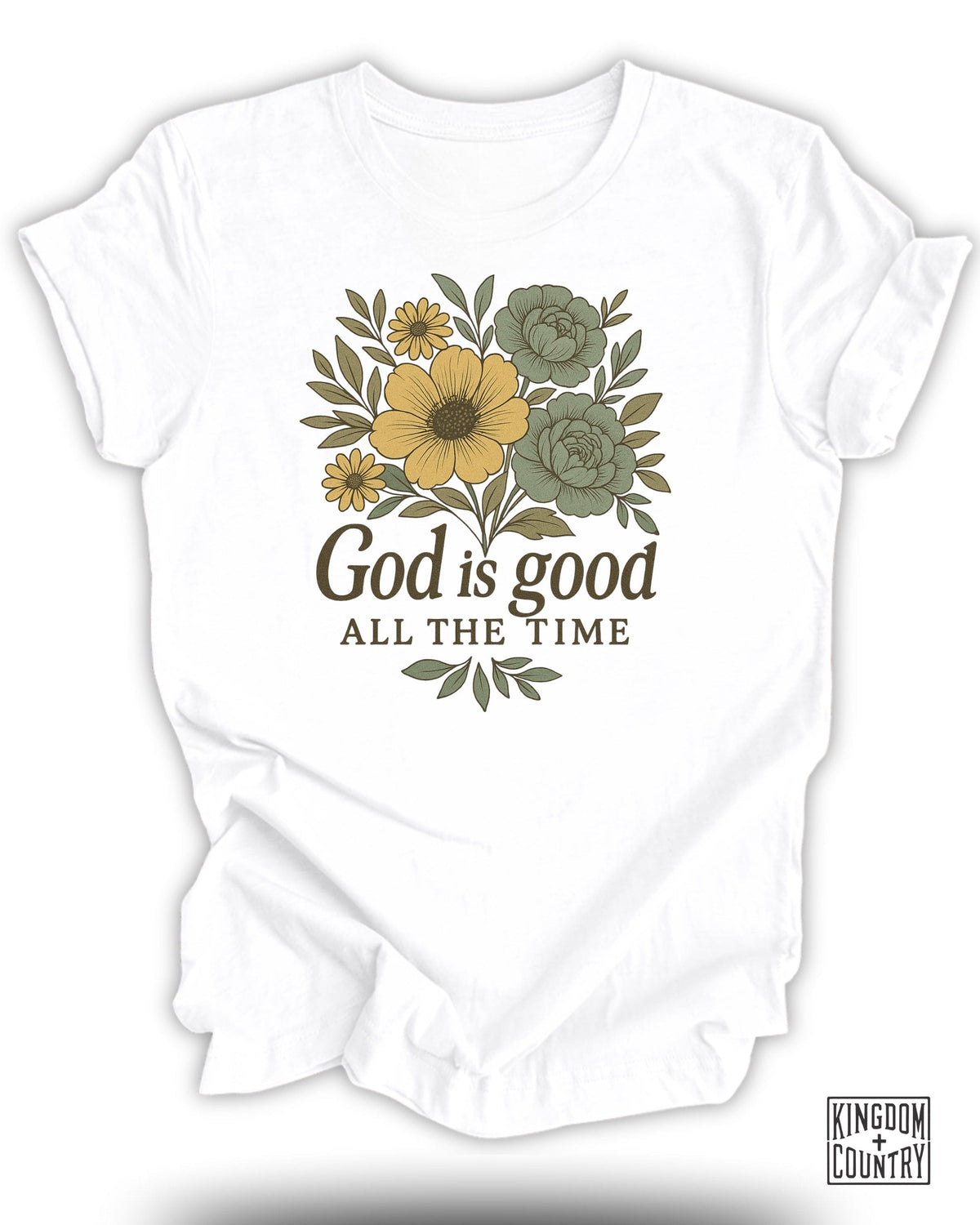 God Is Good Floral T-Shirt