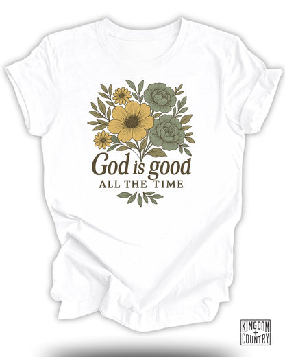 God Is Good Floral T-Shirt