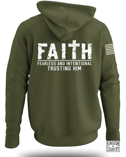 Faith Fearless & Intentional Trusting Him Hoodie
