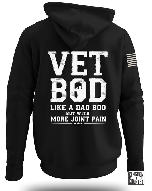 Vet Bod Like Dad Bod Hoodie (Back)
