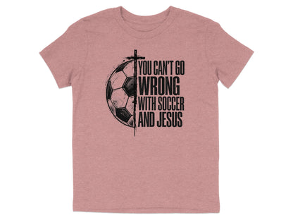 Soccer And Jesus Youth T-Shirt