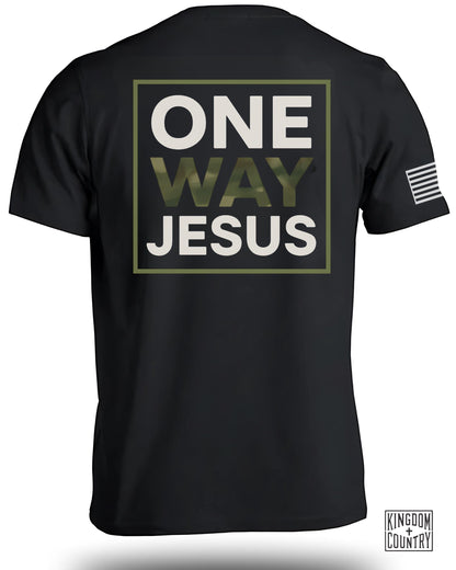 One Way Jesus Camo T-Shirt